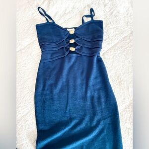 Runaway The Label Navy Cut-Out Maxi Dress XL – Sexy Bodycon Party/Evening Gown